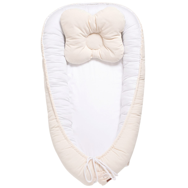 Кокон-позиціонер Twins Velvet, 90х50 см, кремовий (9064-TV-02) - Pampik