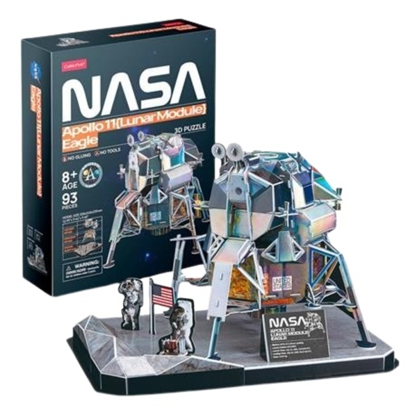 3D пазл CubicFun NASA Лунный модуль Орел миссии Аполлон-11, 93 элемента (DS1058h) - Pampik