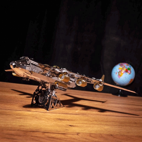 Колекційна модель Metal Time Ukrainian Dream Exclusive Edition Ан-225 Мрія, двокольорова, зібрана (MT001EE/READY) - Pampik - 4