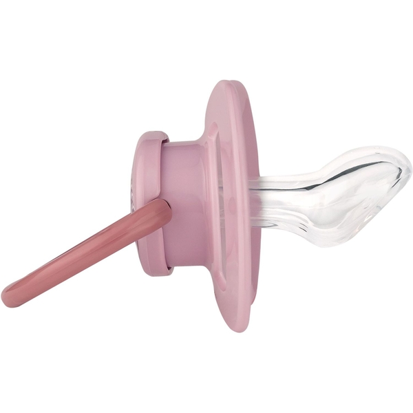 Пустушка силіконова плоска Baby-Nova з малюнком та кільцем, р. 2, бузковий, 2 шт. (3962318) - Pampik - 3