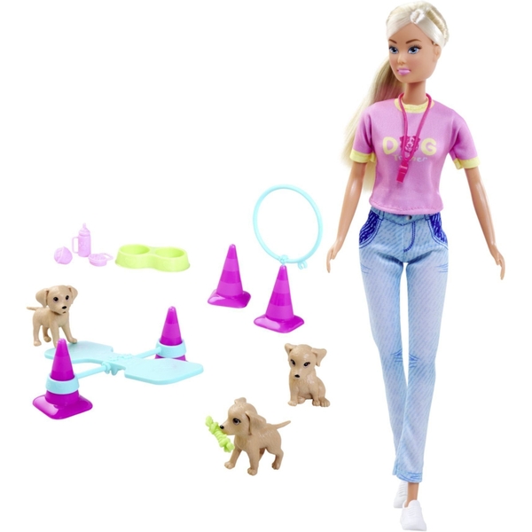 Игровой набор Simba Steffi & Evi Love Кукла Штеффи Тренировочная площадка для собачек (5733991) - Pampik