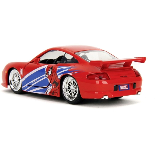 Машина металлическая Jada Марвел. Человек-Паук Порше 911 GT3 RS (996), 1:32, красный (253222020) - Pampik - 5