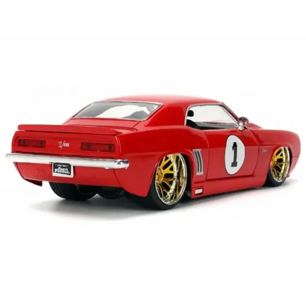 Машина металлическая Jada Форсаж Chevrolet Camaro 1969, 1:24, красный (253203104) - Pampik - 2