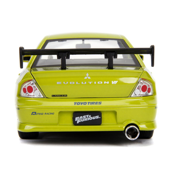 Машина металлическая Jada Форсаж Mitsubishi Lancer Evolution 7, 1:24, салатовый (9399788314R00) - Pampik - 6