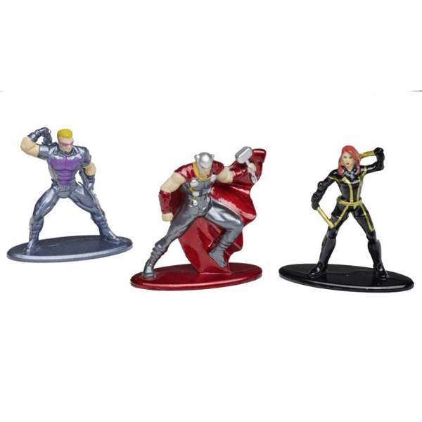 Набор фигурок металлических коллекционных Jada Марвел. Мстители, высота 4 см, 6 шт. (9335006314R01) - Pampik - 3