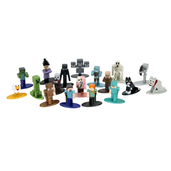 Набор фигурок коллекционных металлических Jada Майнкрафт 14, высота 4 см, 18 шт. (9336788314R00) - Pampik - 2