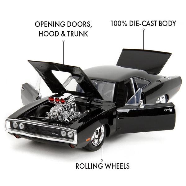 Машина металлическая Jada Форсаж Додж Чарджер, 1:24, черный (9335421314R00) - Pampik - 4