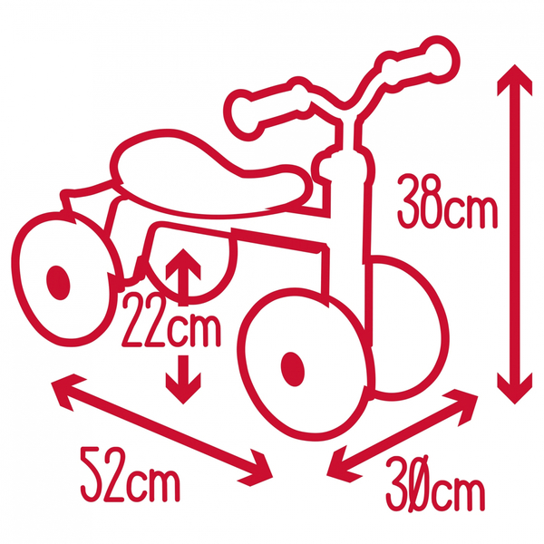 Біговел 4-колісний Smoby Минни Маус Роккі, 12+ міс., червоний (721400) - Pampik - 10