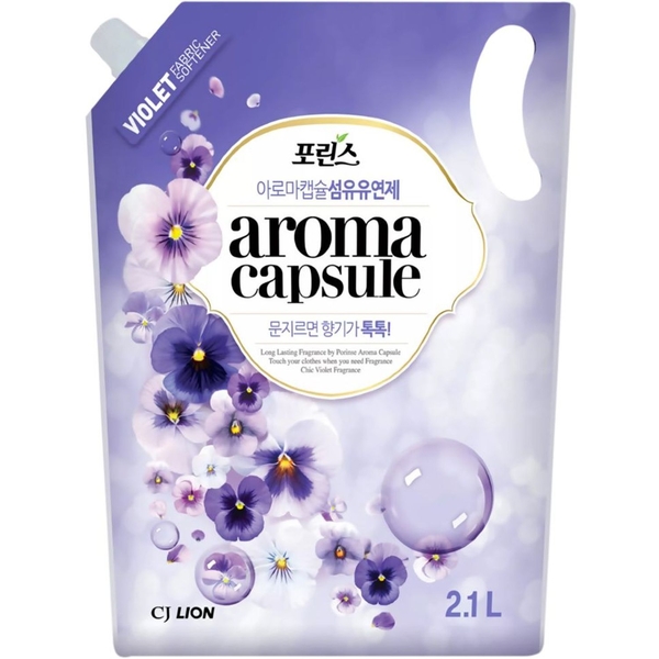 Кондиціонер для білизни Lion Porinse Аroma Сapsule Violet, 2,1 л - Pampik