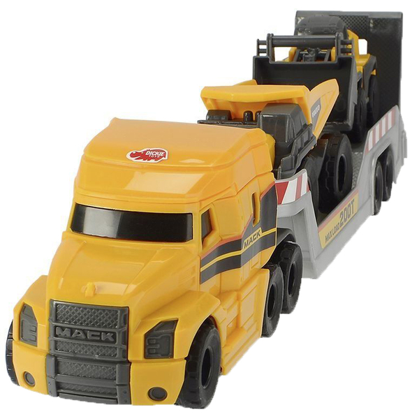 Ігровий набір Dickie Toys Вантажівка Мак з технікою Вольво, 32 см (3725005) - Pampik - 3