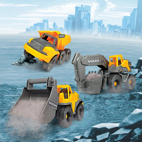 Игровой набор Dickie Toys Вольво Строительная техника, 26 см (3725007) - Pampik - 10