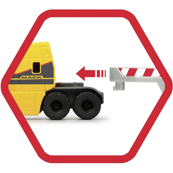 Ігровий набір Dickie Toys Вантажівка Мак з технікою Вольво, 32 см (3725005) - Pampik - 12