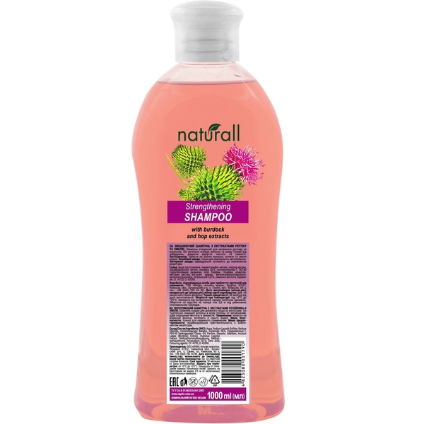 Шампунь Natural Spa з екстрактом реп'яха і хмелю, 1 л - Pampik