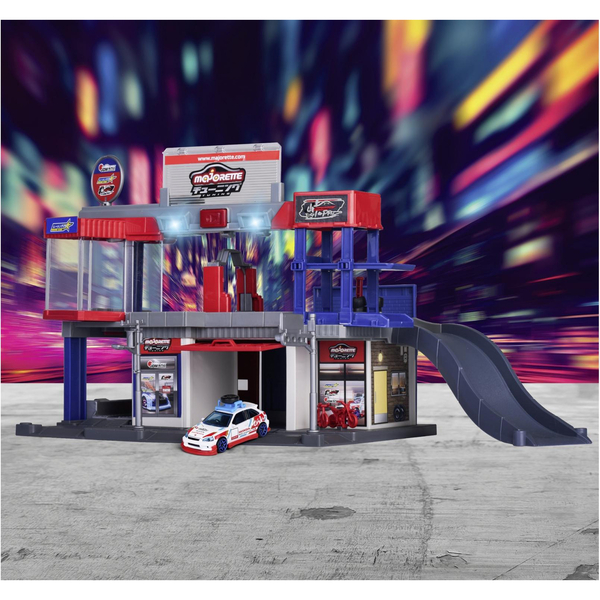 lгровий набiр Majorette Японська серiя Тюнiнг центр, з машинкою, зi звуком та свiтлом (2051033) - Pampik - 3