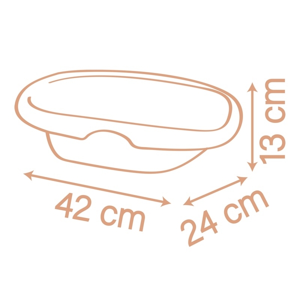 Ванна для пупса Smoby Baby Nurse. Терракотова пудра, 42 см (7600220383) - Pampik - 4