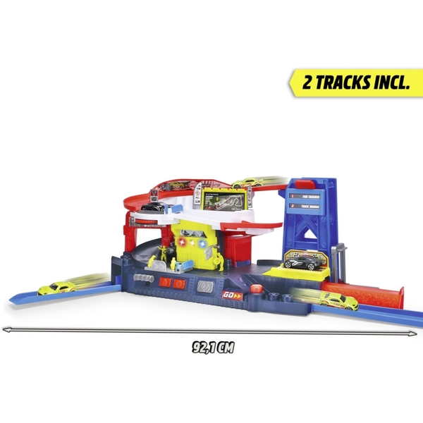Ігровий набір Dickie Toys Гоночна станція Піт-стоп з машинкою, зі звуком та світлом, 92 см (3338001) - Pampik - 3