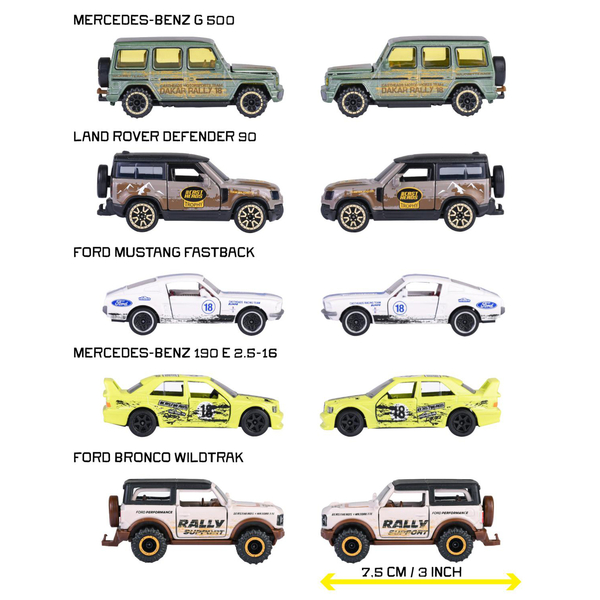 Набор металлических машинок Majorette КастХедс Премиум, 7.5 см, 5 шт. (8504105002) - Pampik - 3