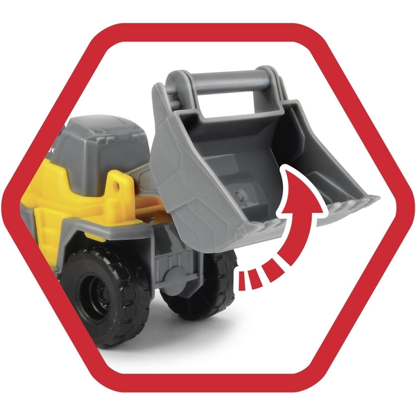 Ігровий набір Dickie Toys Вантажівка Мак з технікою Вольво, 32 см (3725005) - Pampik - 6