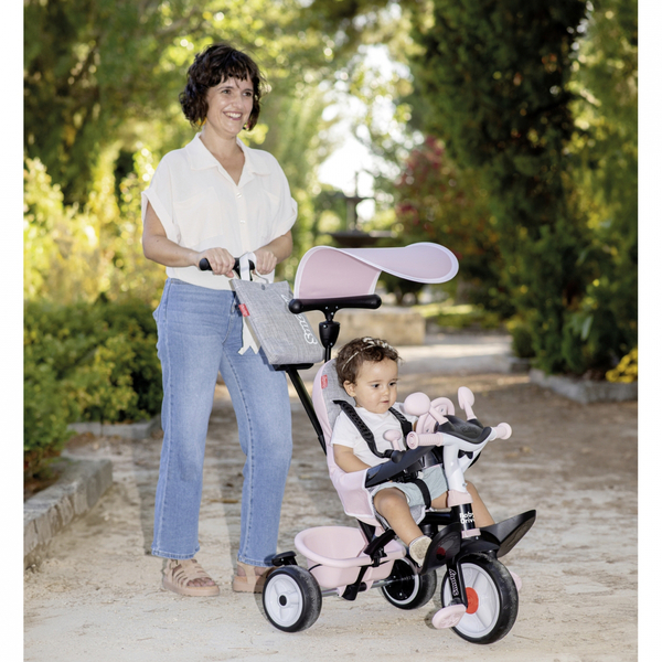 Детский велосипед с козырьком Smoby Baby Driver Розовая жемчужина, 10+ мес., розовый (7600741504) - Pampik - 6