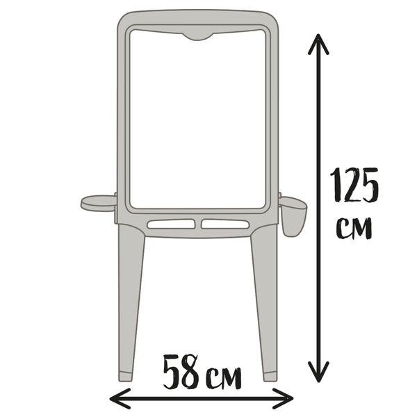 Двухсторонний мольберт Smoby Буквы и цифры (7600410106) - Pampik - 4