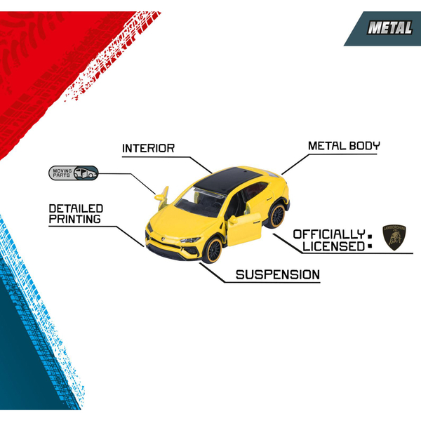 Набор металлических машинок Majorette Ламборгіні, 7.5 см, 5 шт. (8502105001) - Pampik - 5