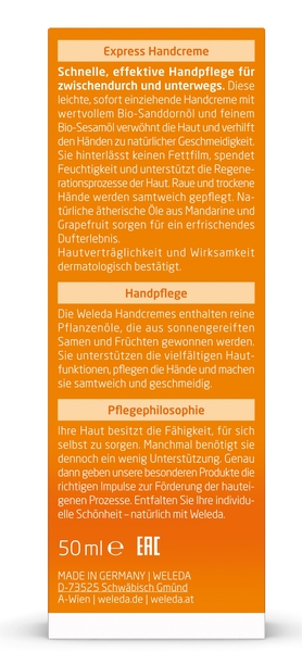 Крем для рук Weleda З обліпихою, 50 мл - Pampik - 4