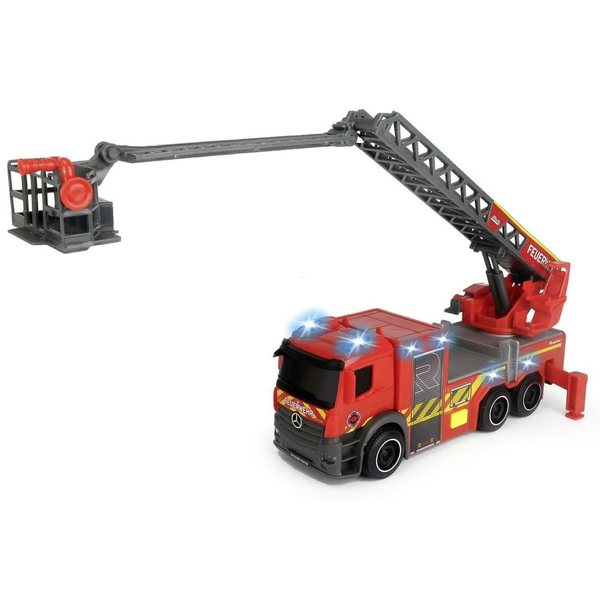 Пожежна машина Dickie Toys Мерседес з телескопічною драбиною, зі звуком та світлом, 23 см (3714023) - Pampik - 4