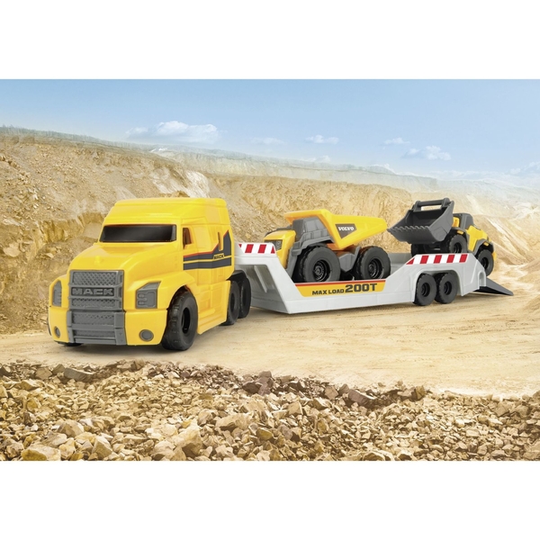 Ігровий набір Dickie Toys Вантажівка Мак з технікою Вольво, 32 см (3725005) - Pampik - 14