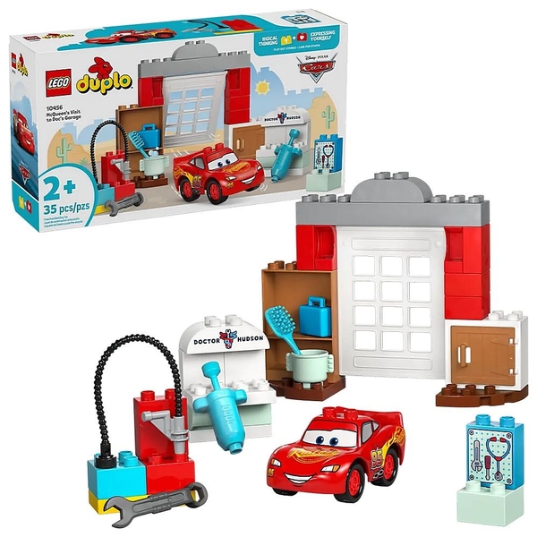 Конструктор LEGO Duplo Disney Визит МакКвина в гараж Дока, 35 деталей (10456) - Pampik