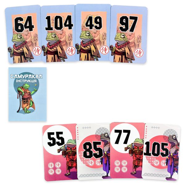 Карточная игра Strateg Самураква, укр.язык (30322) - Pampik - 5