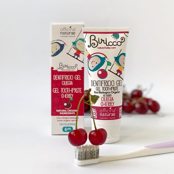 Дитяча органічна зубна паста Officina Naturae з вишневим смаком, 75 мл - Pampik - 3