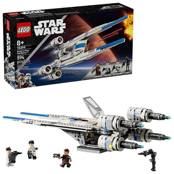 Конструктор LEGO Star Wars Повстанський винищувач U-Wing, 594 деталі (75399) - Pampik - 3