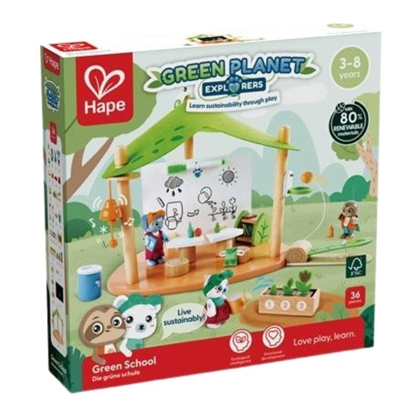 Игровой набор Hape Школа Зеленой планеты (E3428) - Pampik
