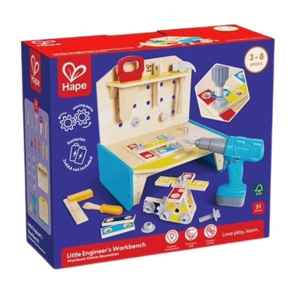 Игровой набор Hape Верстак маленького инженера (E3221) - Pampik