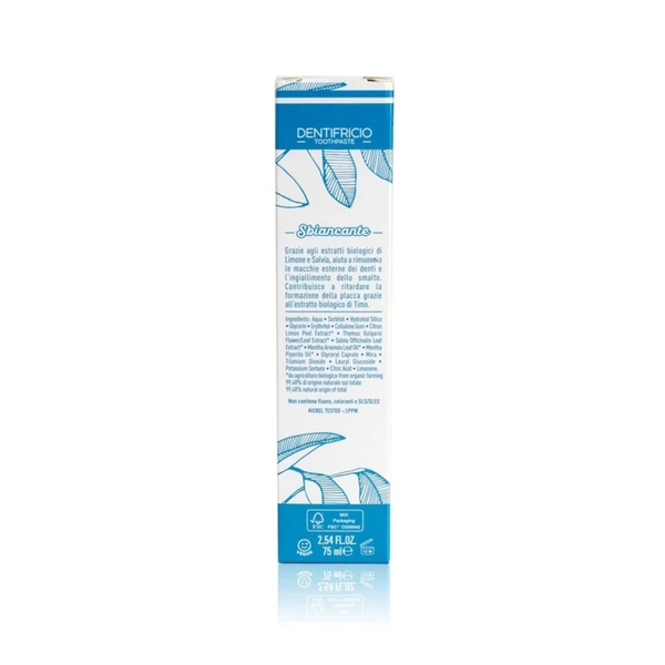 Органічна гелева зубна відбілююча паста Officina Naturae, 75 мл - Pampik - 3