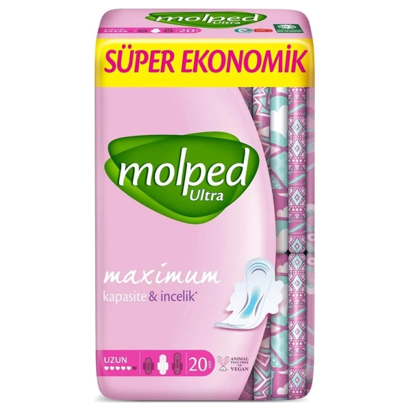 Гігієнічні прокладки Molped Ultra Long S.Eco, 20 шт. - Pampik