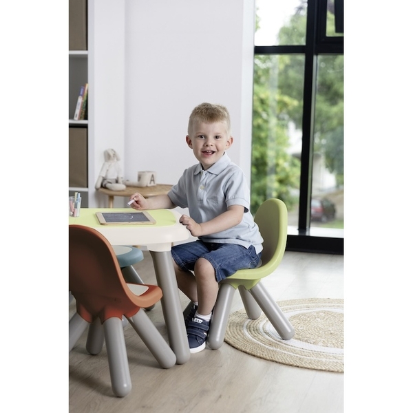 Стульчик со спинкой Smoby Life, 33х33х50 см, зеленый с серым (7600880120) - Pampik - 3