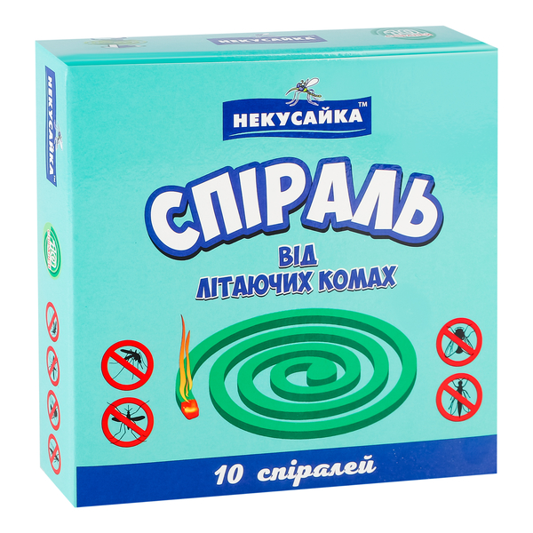Спіраль Некусайка від літаючих комах, 10 шт. - Pampik - 2
