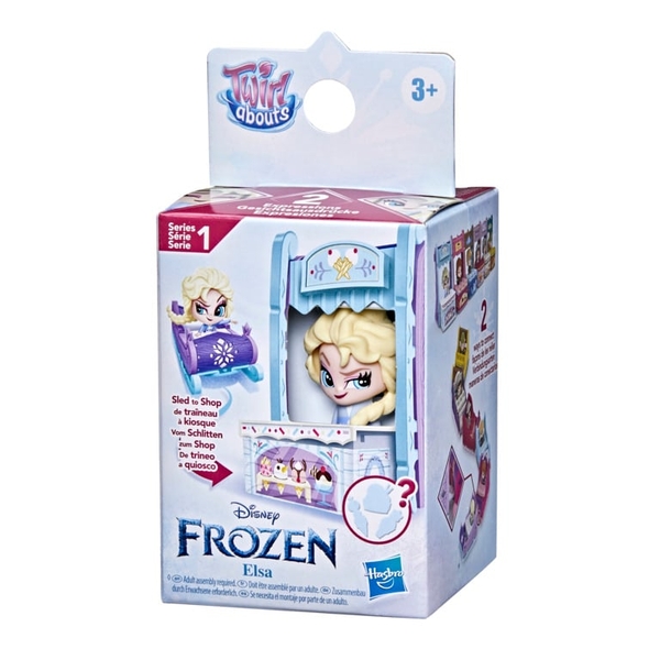 Ігровий набір Hasbro Frozen 2 Twirlabouts Санки Ельзи з сюрпризом 2 в 1 (F3129 FRZ 2 TWIRLABOUTS SINGLE VEH ELSA) - Pampik