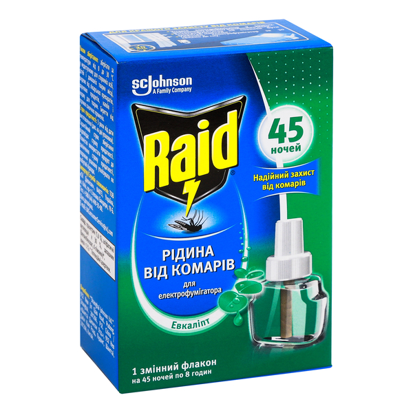 Рідина для електрофумігаторів Raid Евкаліпт, від комарів, 45 ночей - Pampik - 2