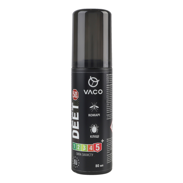 Спрей от комаров, клещей и мошек Vaco Strong Deet 50%, 80 мл - Pampik - 2