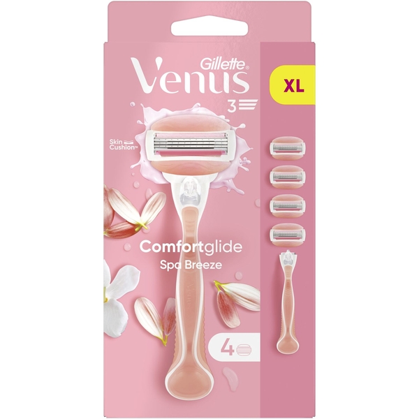 Станок для бритья Gillette Venus Comfortglide Spa Breeze с 4 сменными картриджами - Pampik - 2