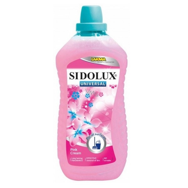 Универсальное средство для мытья различных поверхностей Sidolux Розовый крем, 1 л - Pampik