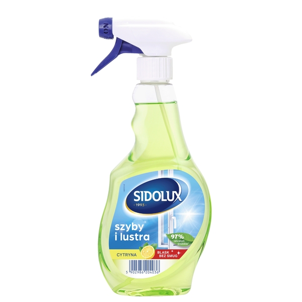 Засіб для миття вікон та скляних поверхонь Sidolux Crystal Лимон, 500 мл - Pampik