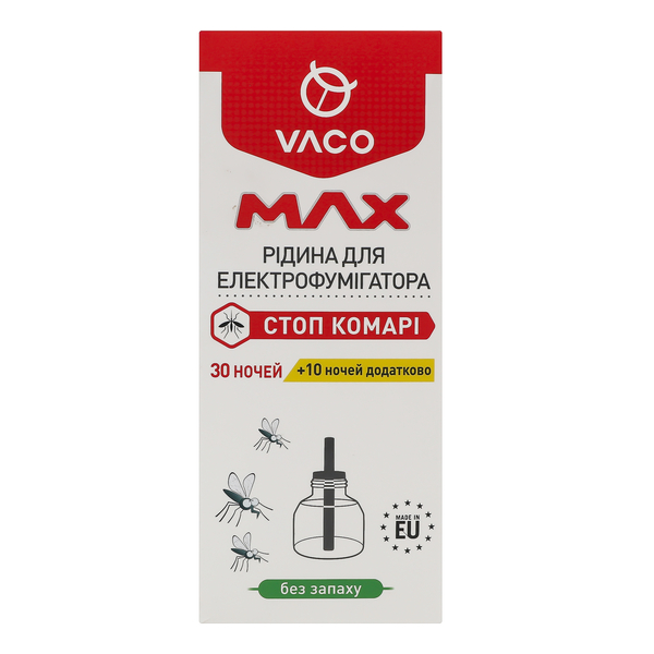 Рідина для електрофумігатора Vaco Max, 30 ночей + 10 ночей, додатково, 30 мл - Pampik - 3