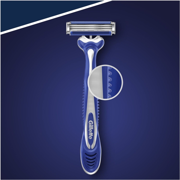 Одноразовые мужские станки для бритья Gillette Blue3 Comfort, 8 шт - Pampik - 3