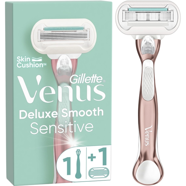 Верстат для гоління Gillette Venus Extra Smooth Sensitive RoseGold з 1 змінним картриджем - Pampik