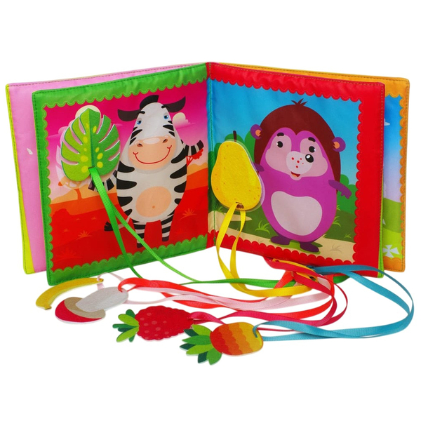 М'яка книжка-сюрприз Книжковий хмарочос Розвивайка Хто що їсть? - Pampik - 3