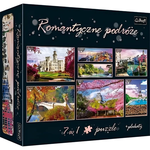 Пазлы Trefl 7 в 1 Романтическое путешествие (93114) - Pampik