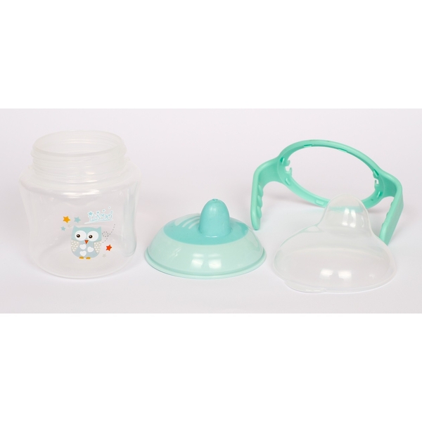 Поїльник-непроливайка Lindo, з м'яким носиком, 6+ міс., 150 мл, зелений (LI 710 зел) - Pampik - 3